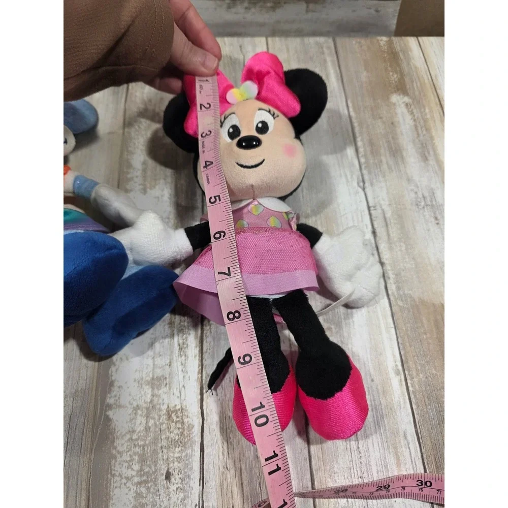 Disney Minnie Mouse Plush Toy Lot Red Rainbow‎ Pink Outfits